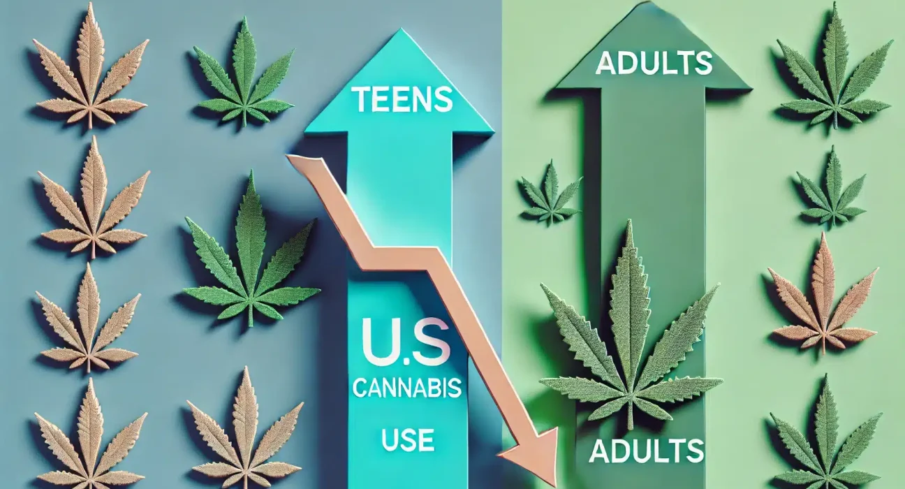 Cannabis Use Declines Among US Teens, Rises Among Adults